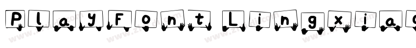 PlayFont LingxiaoGBT Bold字体转换